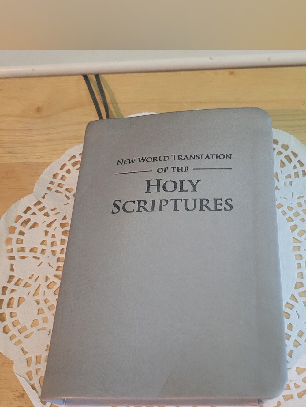 New World Translation of the Holy Scriptures 2013 Gray Faux Leather Watchtower